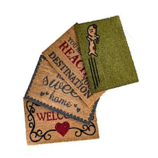 Coir Doormat, Size 40 x 60cm, assorted designs